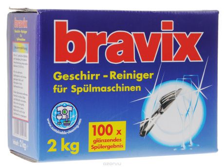 Порошок моющий "Bravix" для посудомоечных машин, 2 кг