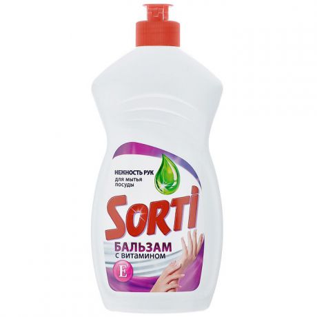 Жидкость для мытья посуды Sorti "Бальзам с витамином Е", 500 мл