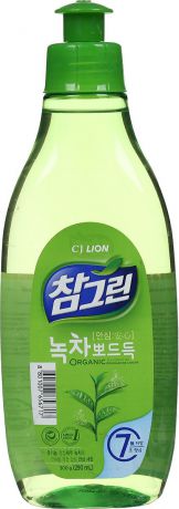 Средство для мытья посуды CJ Lion "Chamgreen. Зеленый чай", 290 мл
