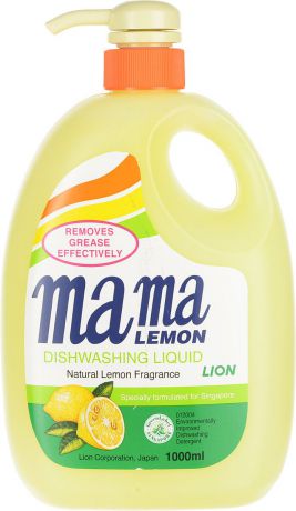 Гель для мытья посуды и детских принадлежностей "Mama Lemon", концентрат, с ароматом лимона, 1000 мл
