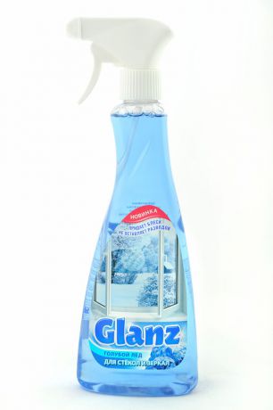 Средство для мытья стекол Glanz "Голубой лед", 500 мл