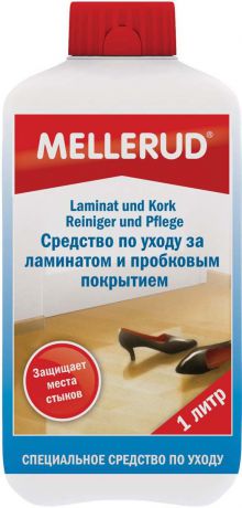 Чистящее средство "Mellerud", для ухода за ламинатом и пробковым покрытием, 1 л