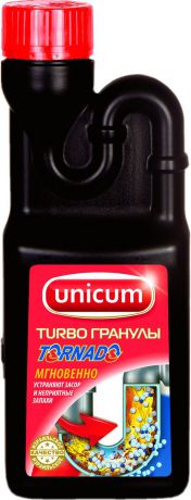 Средство для удаления засоров Unicum "Торнадо", гранулированное, 600 г