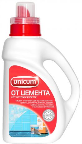 Средство для удаления остатков цемента и извести "Unicum", 1 л