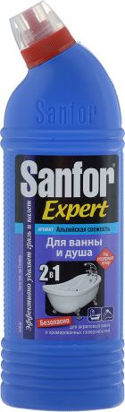 Средство для чистки и дезинфекции ванны и душа Sanfor "Expert", альпийская свежесть, 750 мл