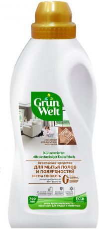 Средство для мытья полов GrunWelt "Экстра свежесть", 700 мл