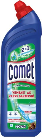 Универсальный чистящий гель Comet "Двойной эффект", с ароматом сосны, 1 л