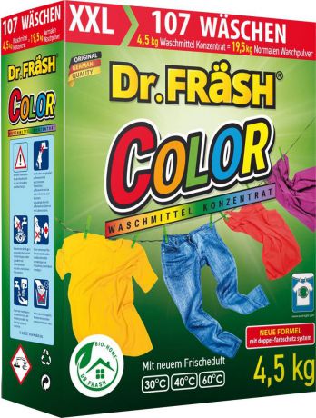 Порошок стиральный Dr.Frash "Color", конценрат, с мерным стаканом, 4,5 кг