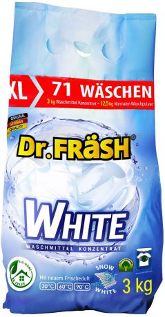 Концентрированный стиральный порошок Dr.Frash White, 3 кг
