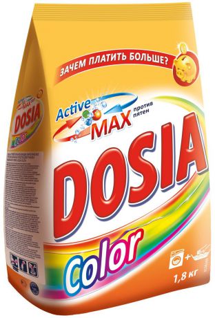 Стиральный порошок "Dosia Color. Active Max", против пятен, 1,8 кг