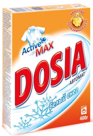 Стиральный порошок "Dosia Active 3. Белый снег", автомат, 400 г