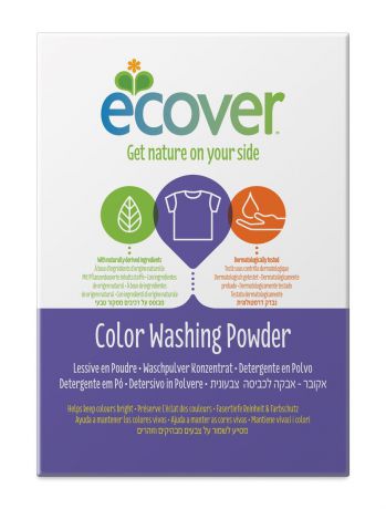 Экологический стиральный порошок "Ecover", концентрат, для цветного белья, 1,2 кг