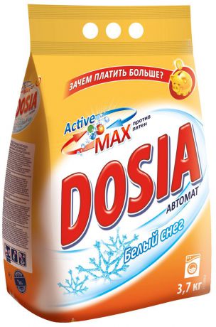 Стиральный порошок Dosia "Active Max. Белый снег", 3,7 кг