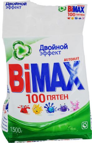 Стиральный порошок BiMAX "100 пятен", автомат, 1,5 кг