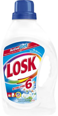 Гель для стирки Losk "Active-Zyme 6. Свежесть цветов", 1,46 л