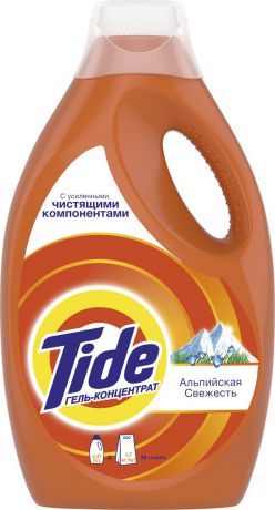 Жидкий стиральный порошок Tide "Альпийская свежесть", автомат, 2,47 л