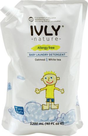 Гипоаллергенное средство для стирки детского белья IVLY "Baby Laundry Detergent" с экстрактом белого чая, 1,2 л