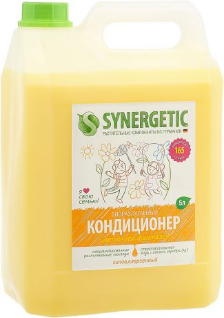 Кондиционер для белья Synergetic "Цветочная Фантазия", 5 л