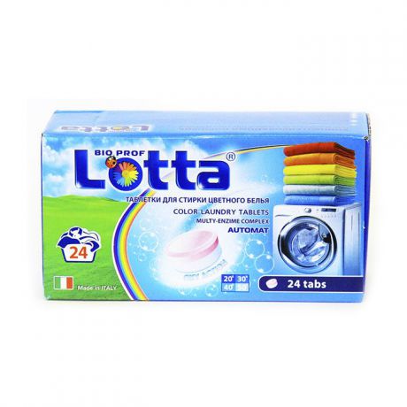 Таблетки для стирки цветного белья "Lotta", 24 шт