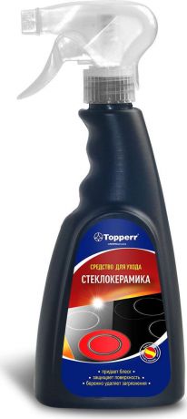Очиститель "Topperr", для стеклокерамических поверхностей, спрей, 500 мл