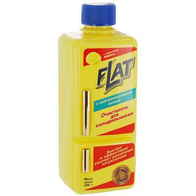 Очиститель для холодильников "Flat", с ароматом лимона, 400 г