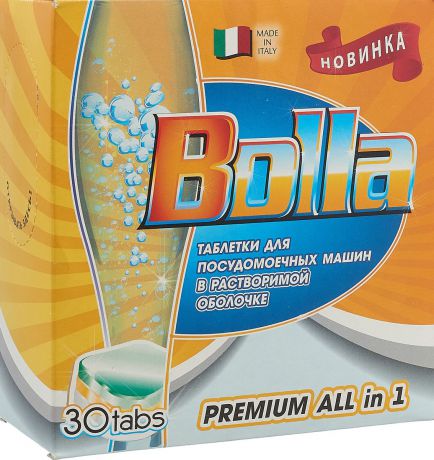 Таблетки для посудомоечных машин "Bolla", 30 шт