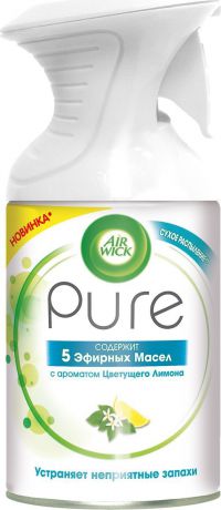 Освежитель воздуха AirWick Pure 5 эфирных масел, цветущий лимон, 250 мл