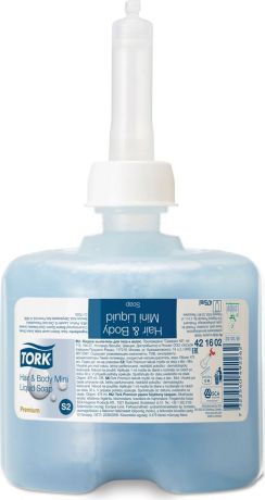Картридж с жидким мылом-гелем Tork "Premium. Система S2", одноразовый, 0,475 л. 602958
