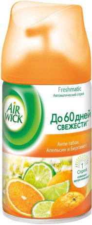 Сменный флакон к освежителю воздуха AirWick "Антитабак. Апельсин и бергамот", 250 мл