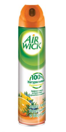 Освежитель воздуха AirWick "Анти-табак. Апельсин и бергамот", 240 мл