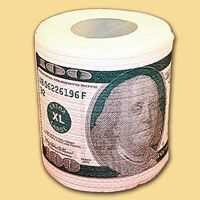 Бумага туалетная Эврика "100$"