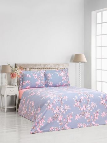 Комплект постельного белья Сlassic by T "Мадена", 1,5-спальный, наволочки 50x70, цвет: сиреневый