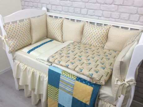MARELE Комплект детского постельного белья в кроватку Корабли пустыни 18 предметов