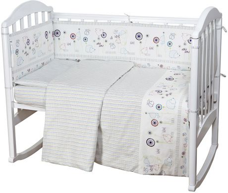 Baby Nice Комплект постельного белья детский Ежик цвет белый C611