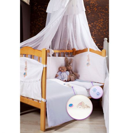 Детское постельное белье Primavelle "Lovely Baby" (ясельный спальный КПБ, хлопок, наволочка 42х62), цвет: голубой