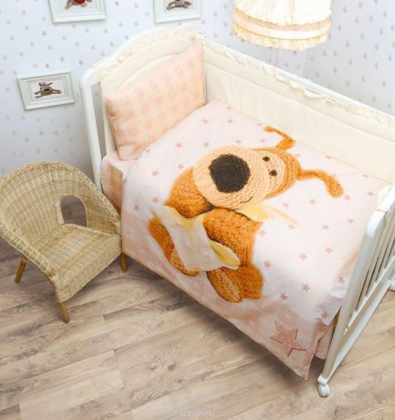 Mona Liza Текстиль Комплект постельного белья детский Boofle Baby цвет бежевый