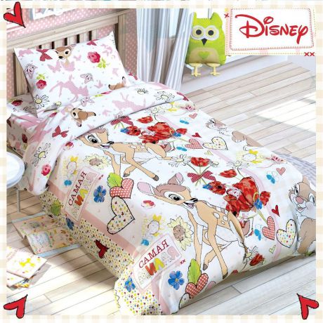 Disney Комплект детского постельного белья Бемби 1,5 спальное