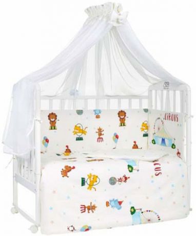 Комплект в кроватку Sweet Baby Circo, 412841, молочный, 7 предметов
