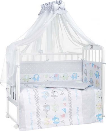 Комплект в кроватку Sweet Baby Alfiere, 412846, светло-серый, 7 предметов