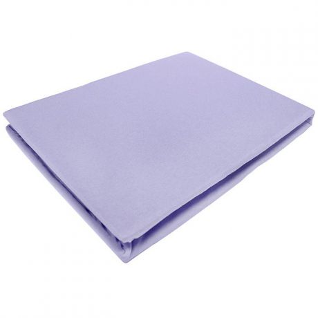 Простыня на резинке "ЭГО", цвет: фиолетовый, 200 х 200 см