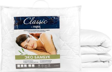 Одеяло Classic by T "Эко Бамбук", наполнитель: бамбуковое волокно, 140 х 200 см