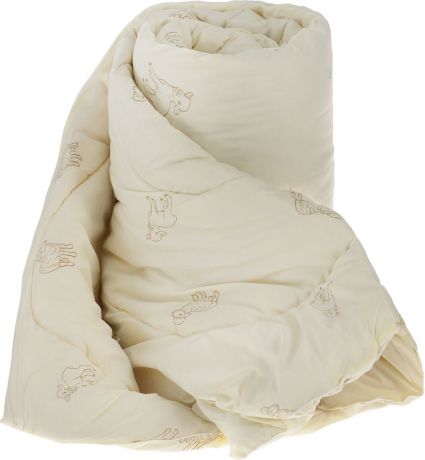 Одеяло теплое Легкие сны "Золотое руно", наполнитель: овечья шерсть, 172 x 205 см