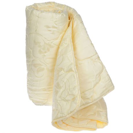 Одеяло "Sova & Javoronok", наполнитель: шелковое волокно, цвет: бежевый, 140 см х 205 см