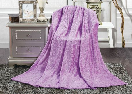 Плед ТД Текстиль "Absolute", цвет: фиолетовый, 180 х 220 см. 90397