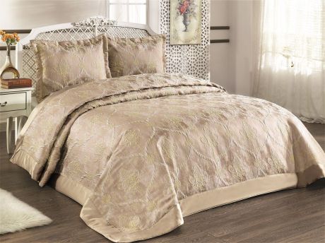 Комплект для спальни Karna "Venesia": покрывало 260 x 260 см, 2 наволочки 50 х 70. 2972