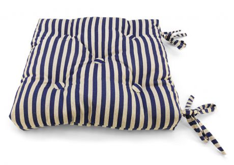 Подушка на стул KauffOrt "Мурено", цвет: белый, синий, 40 x 40 см. 3121157640