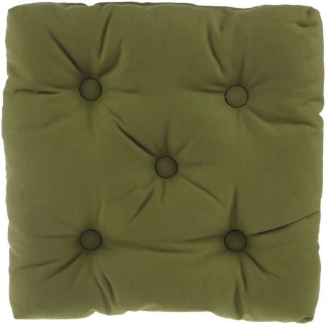 Подушка на стул KauffOrt "Комо", цвет: зеленый, 40 x 40 см
