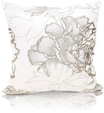 Подушка декоративная KauffOrt "Рапсодия", цвет: бежевый, серый, 40 x 40 см