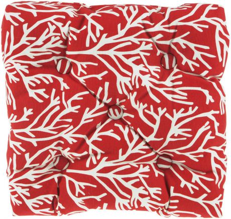 Подушка на стул KauffOrt "Красное море", цвет: красный, 40 x 40 см