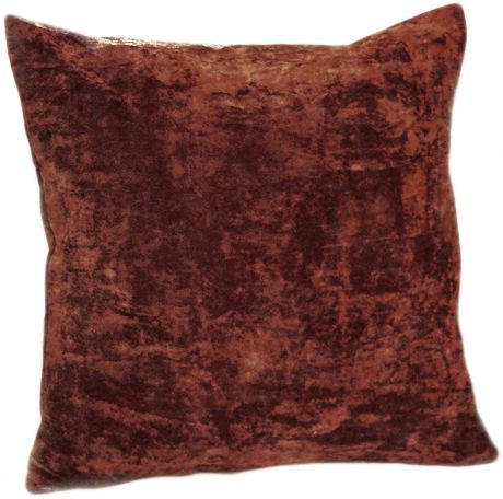 Подушка декоративная KauffOrt "Бархат", цвет: бордово-коричневый, 40 x 40 см